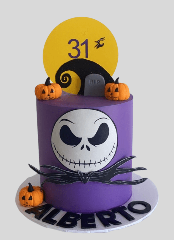 Bewitching Jack Skellington Cake