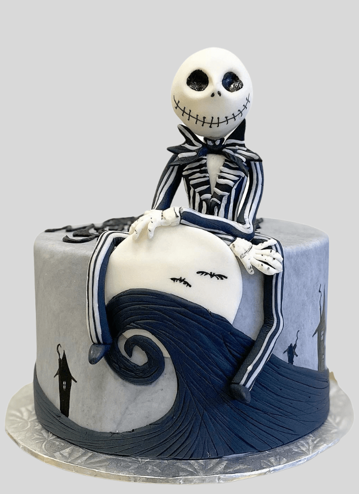 Charming Jack Skellington Cake