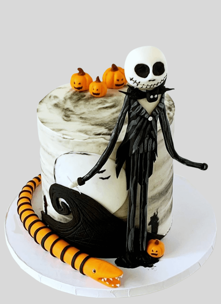 Fascinating Jack Skellington Cake