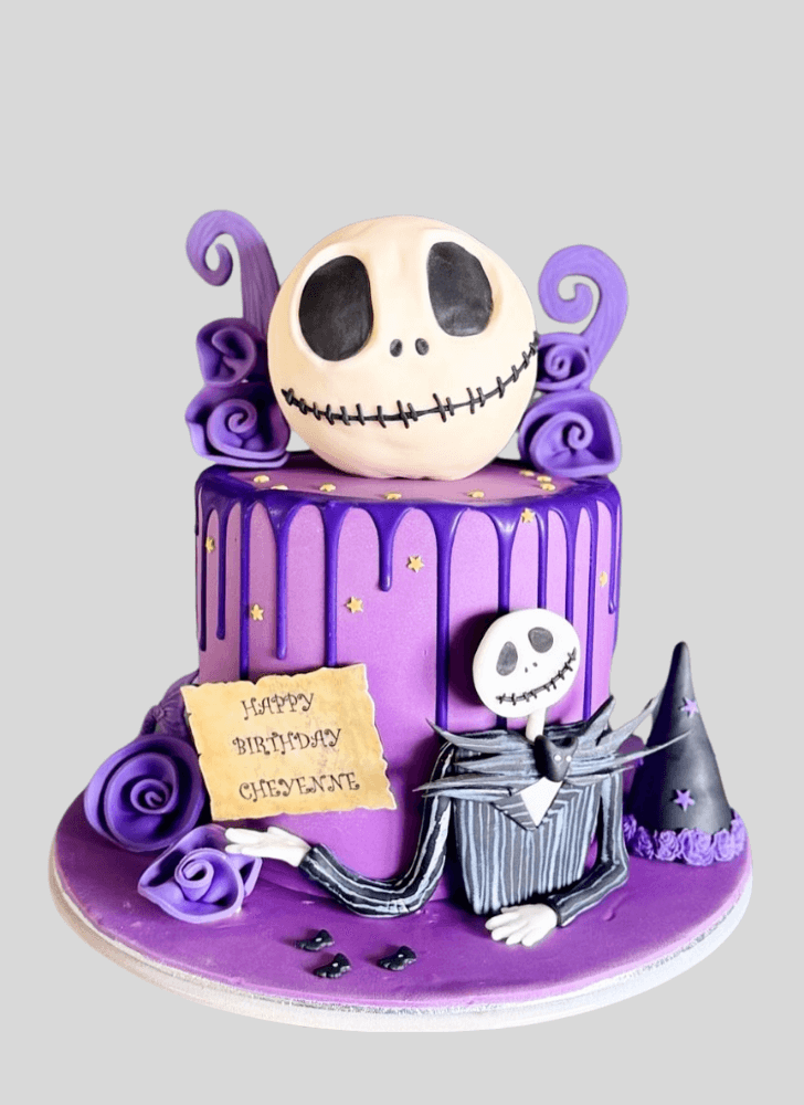 Mesmeric Jack Skellington Cake