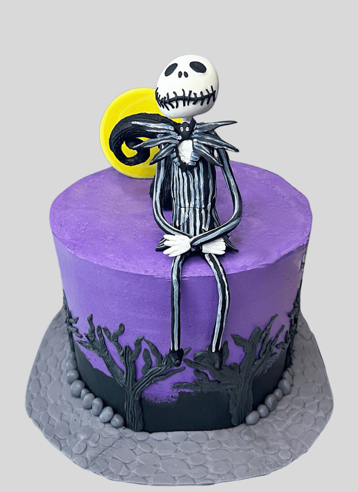 Pretty Jack Skellington Cake