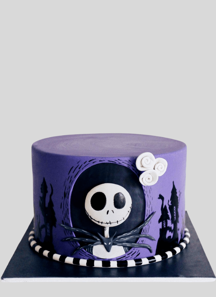 Shapely Jack Skellington Cake