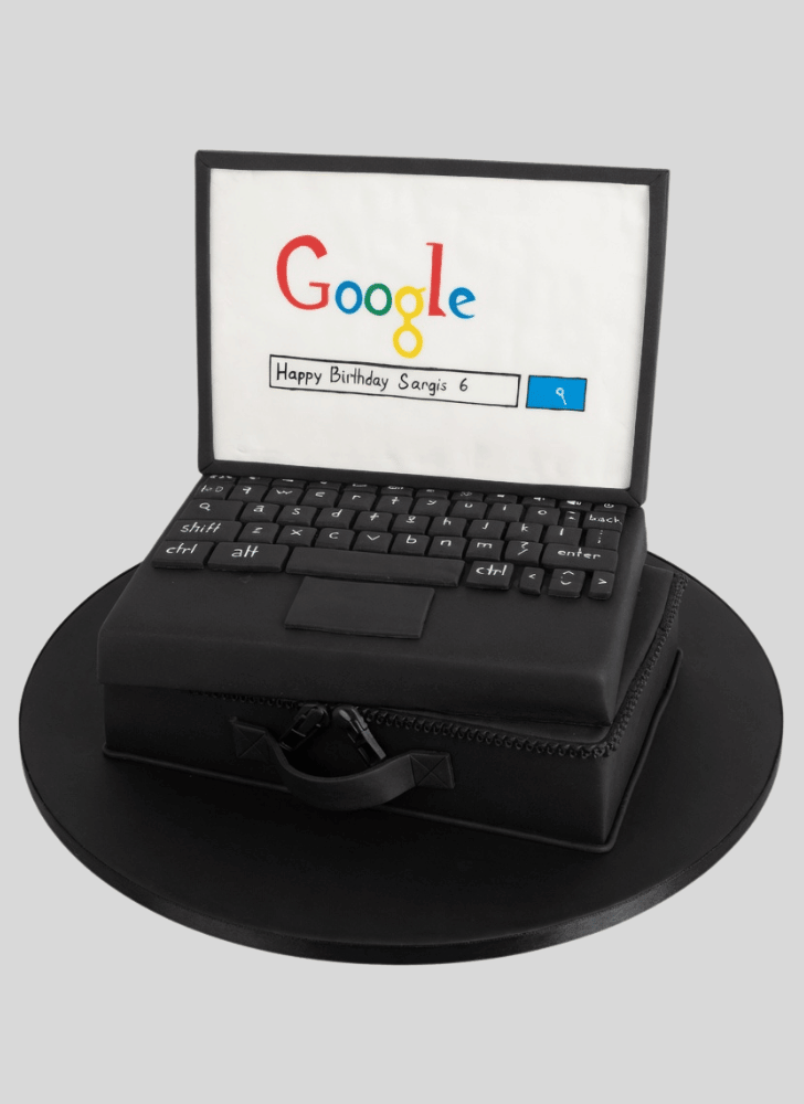 Classy Laptop Cake