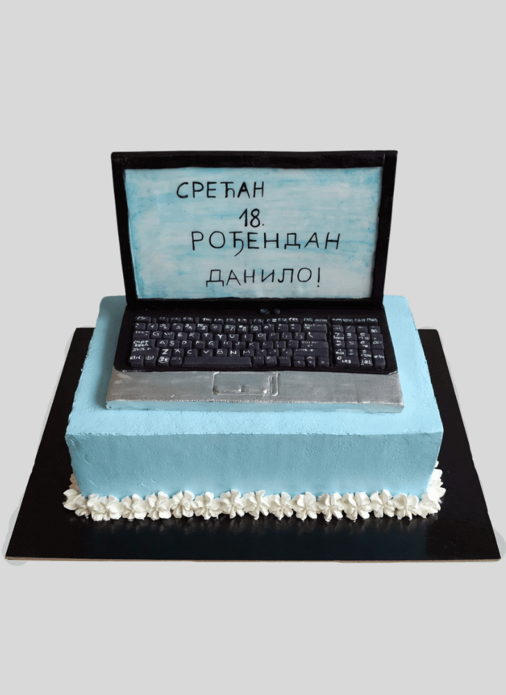 Elegant Laptop Cake