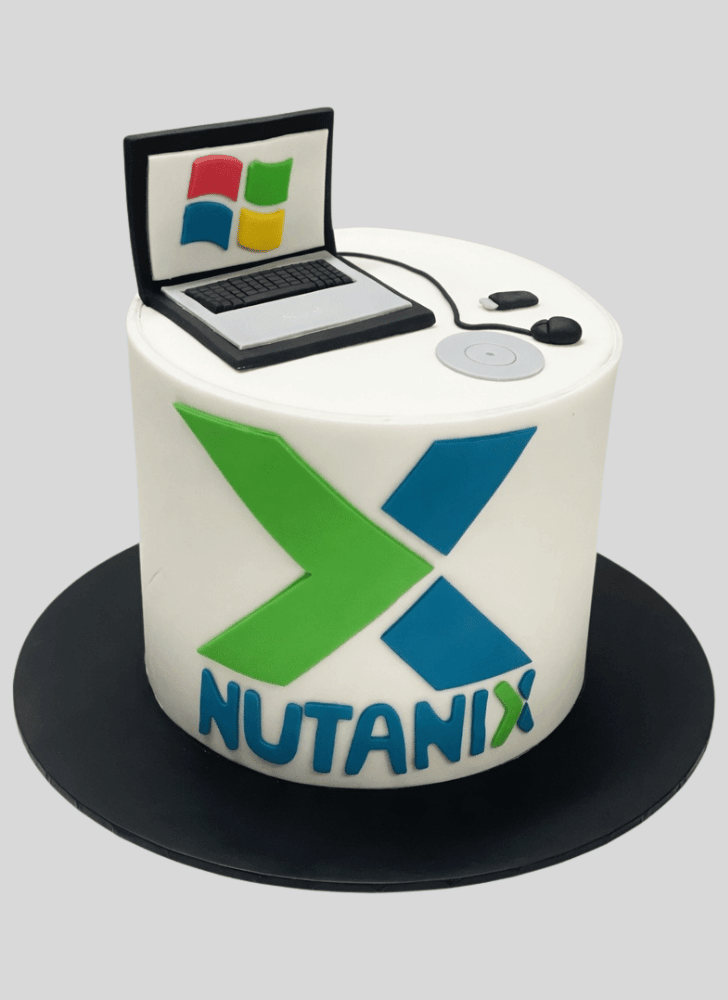 Graceful Laptop Cake