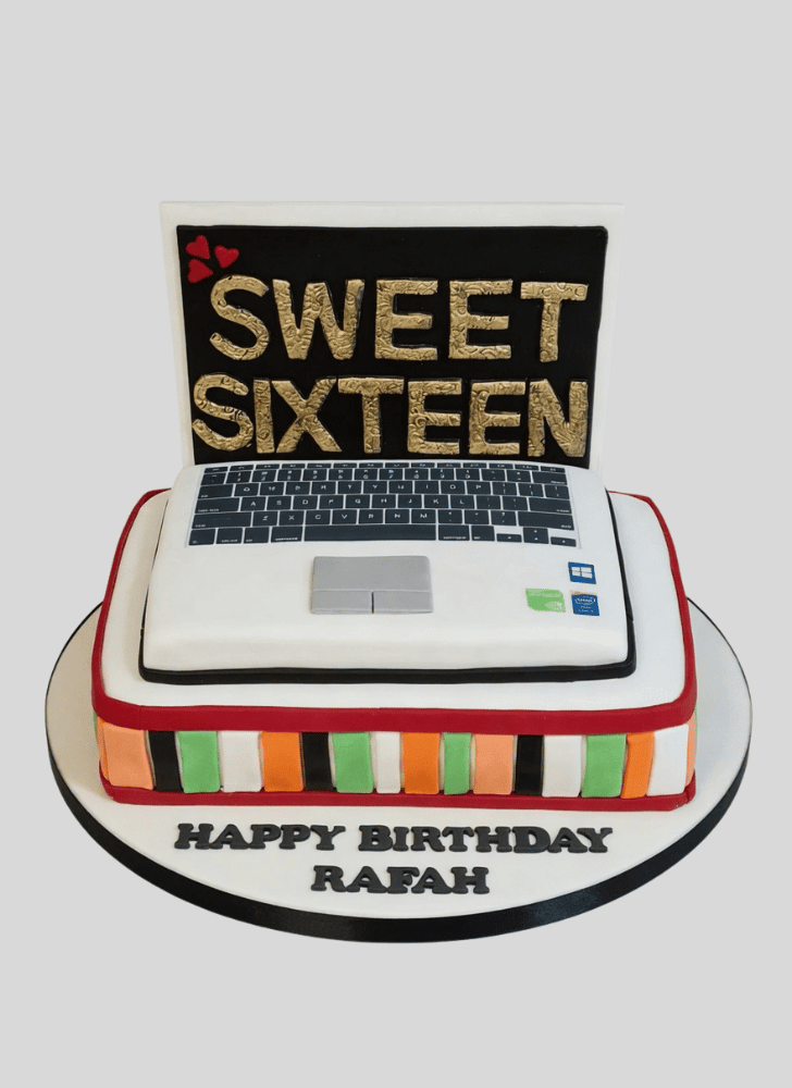 Inviting Laptop Cake