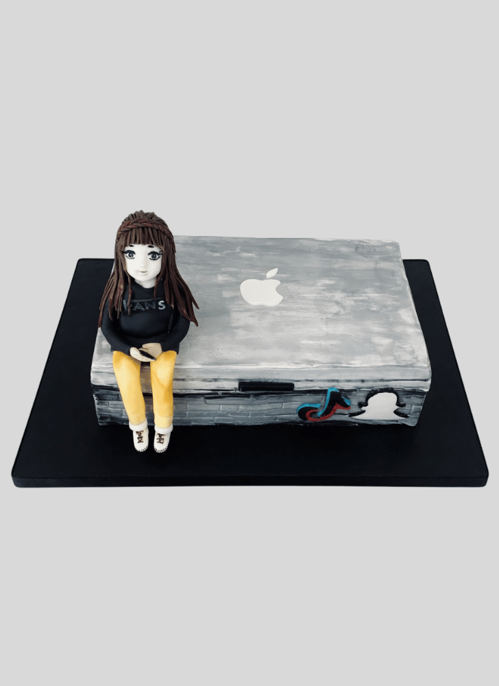 Radiant Laptop Cake
