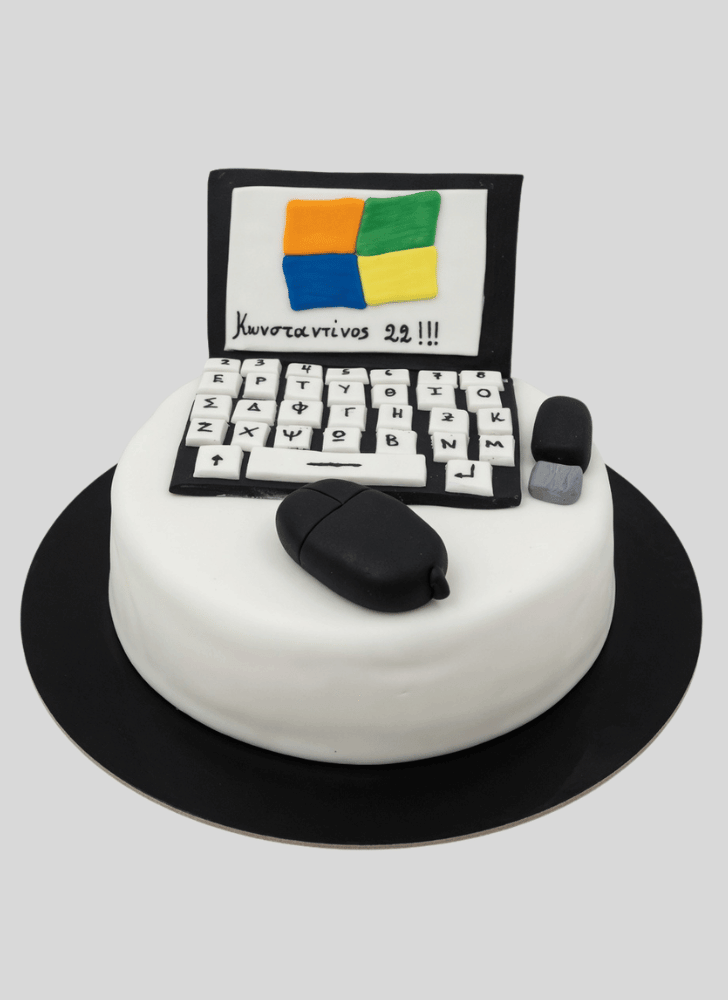 Refined Laptop Cake