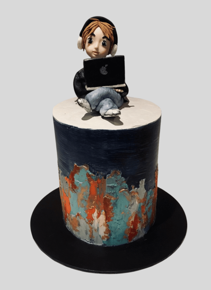 Resplendent Laptop Cake