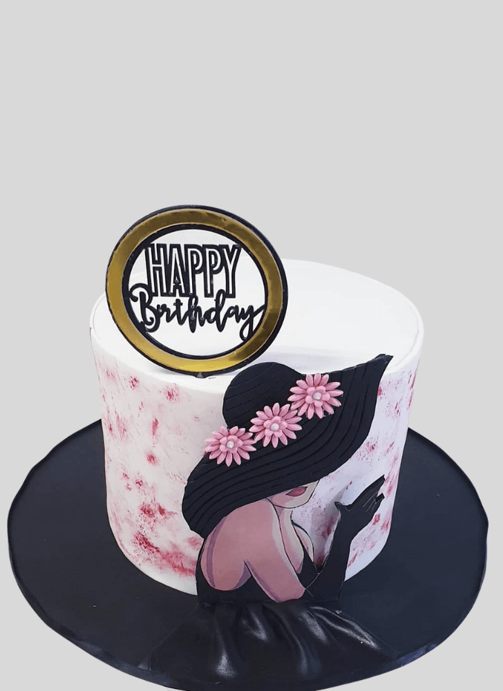 Elegant Pretty Woman Cake