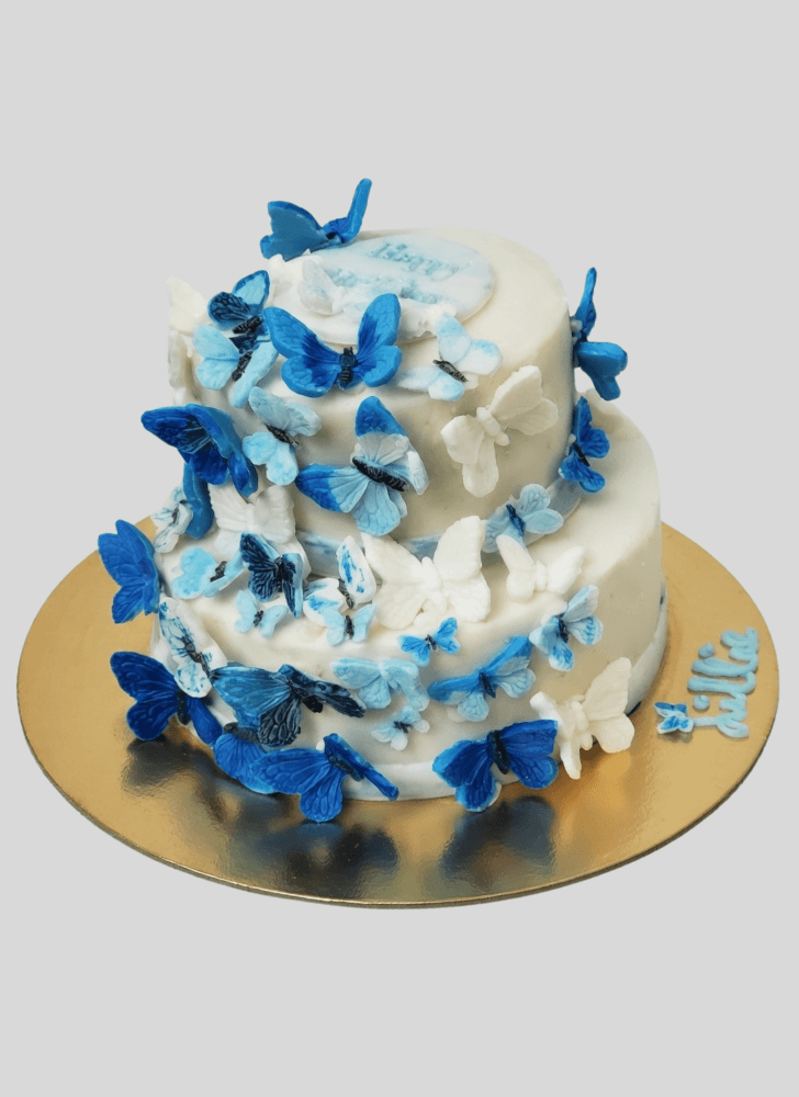 Radiant Butterfly Cake