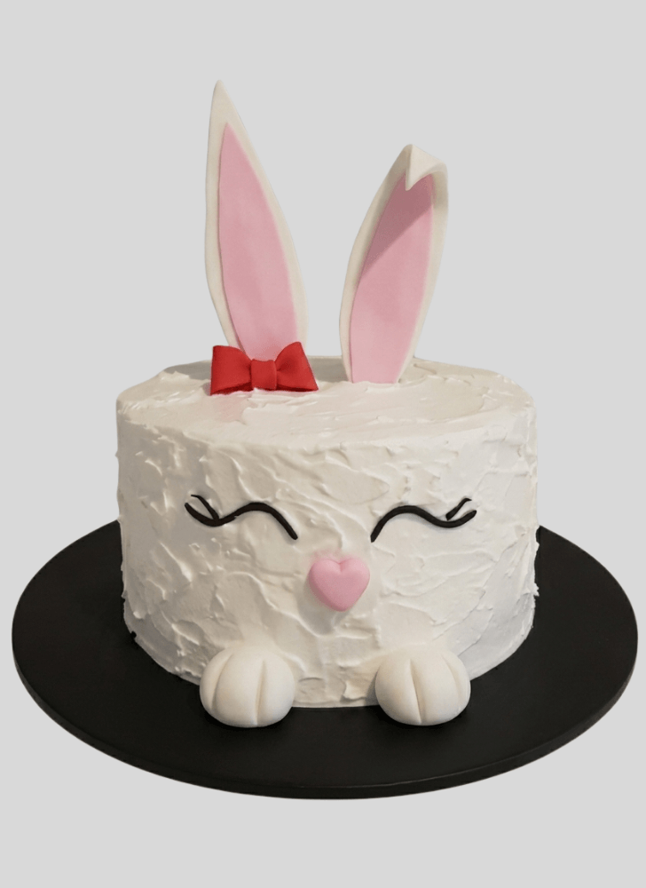 Delicate Easter Bunny Cake