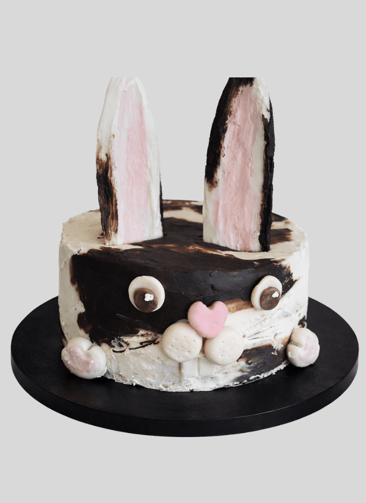 Elegant Easter Bunny Cake