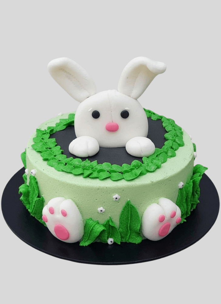 Shapely Easter Bunny Cake