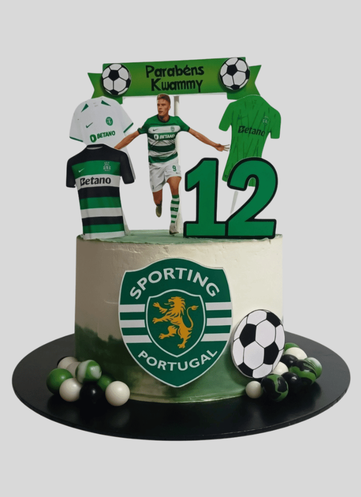 Angelic Football Cake