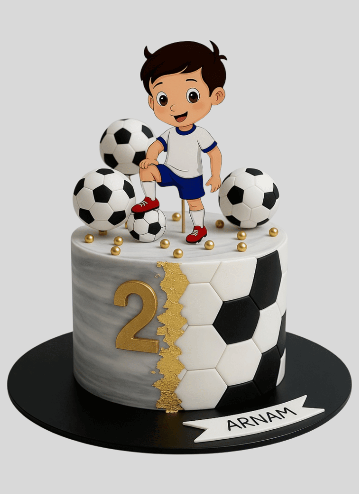 Appealing Football Cake