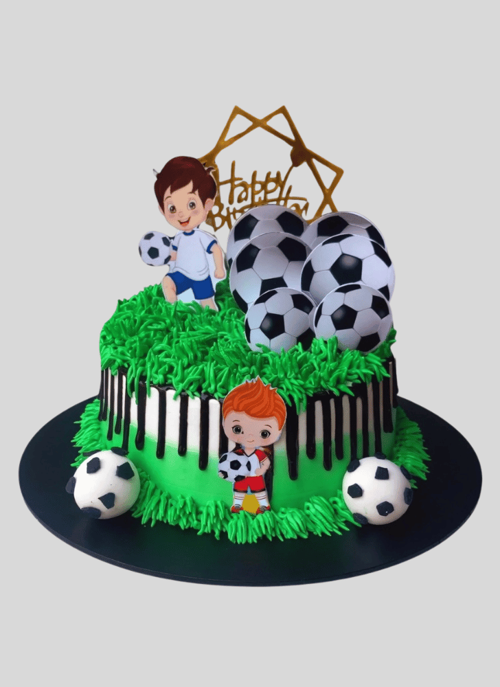 Charming Football Cake