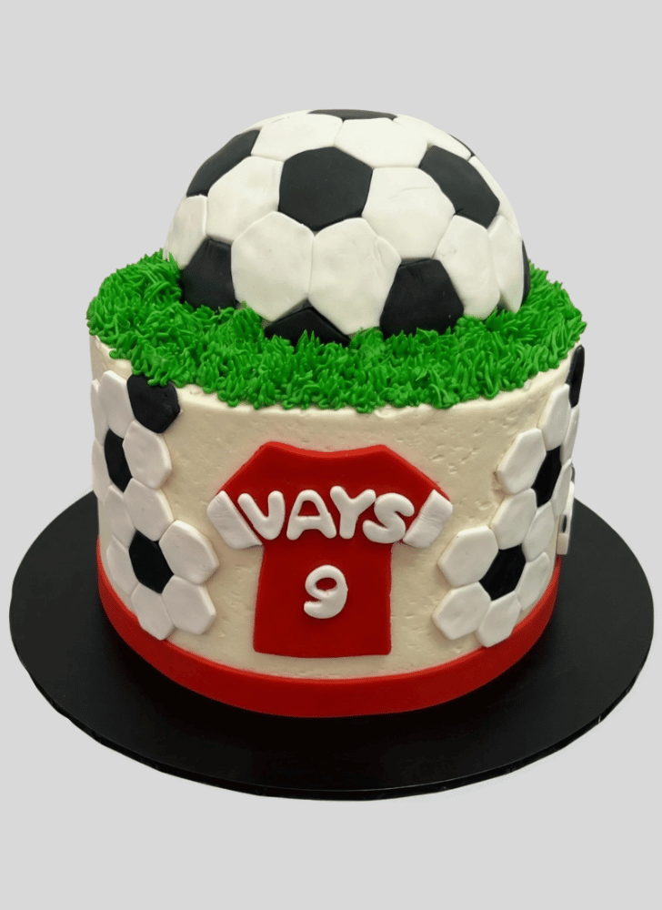 Delicate Football Cake
