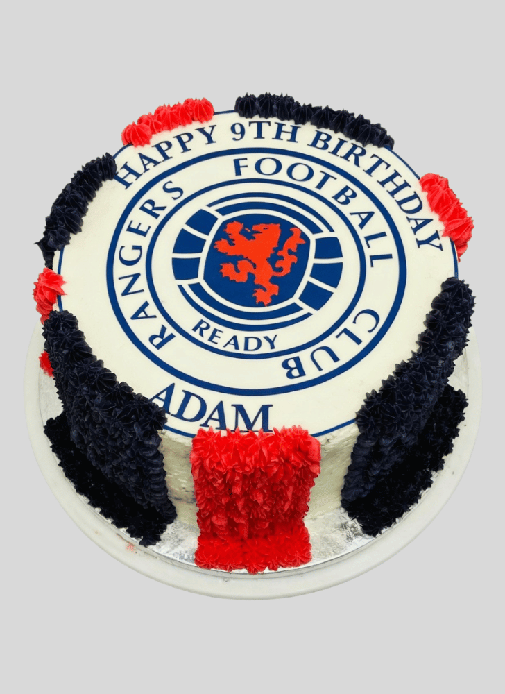 Pretty Football Cake