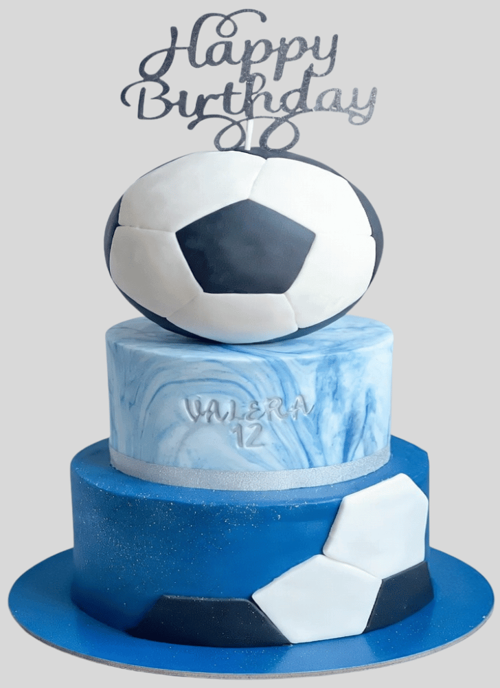 Radiant Football Cake