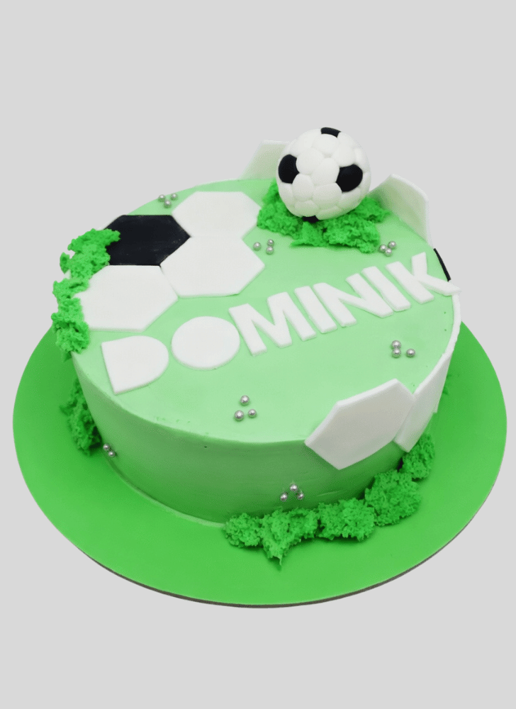 Refined Football Cake
