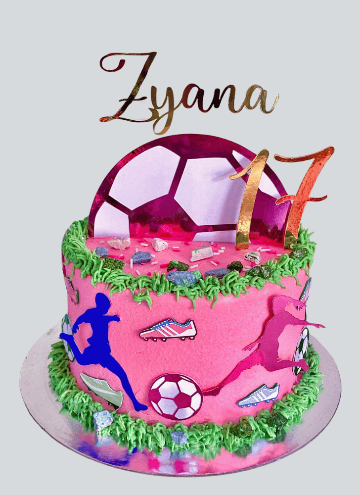 Shapely Football Cake