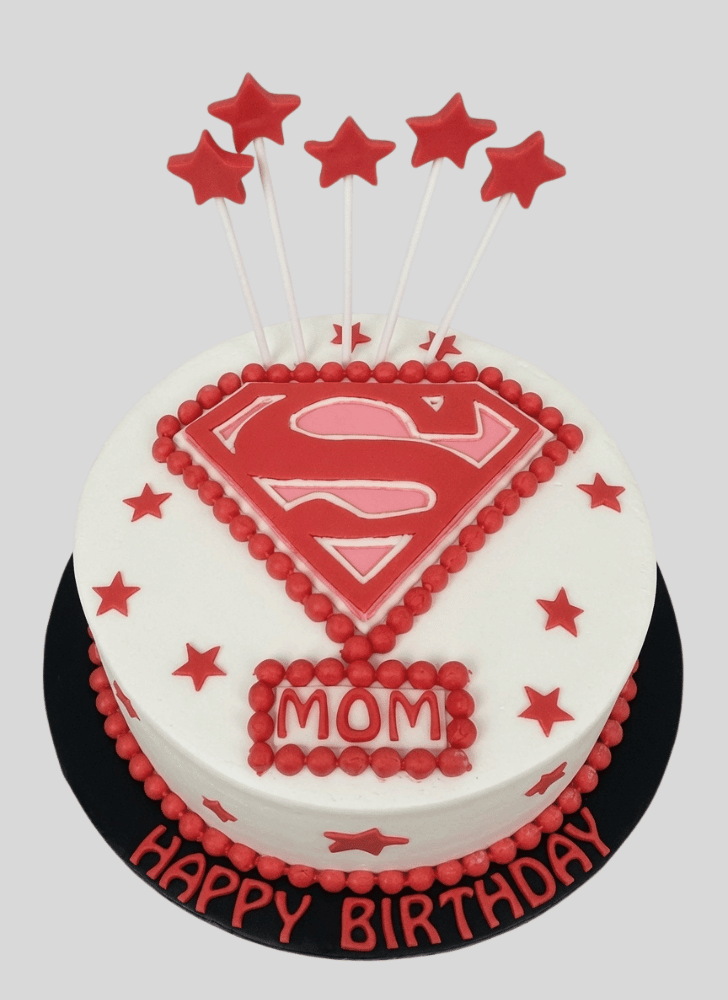 Lovely Supermom Cake Design