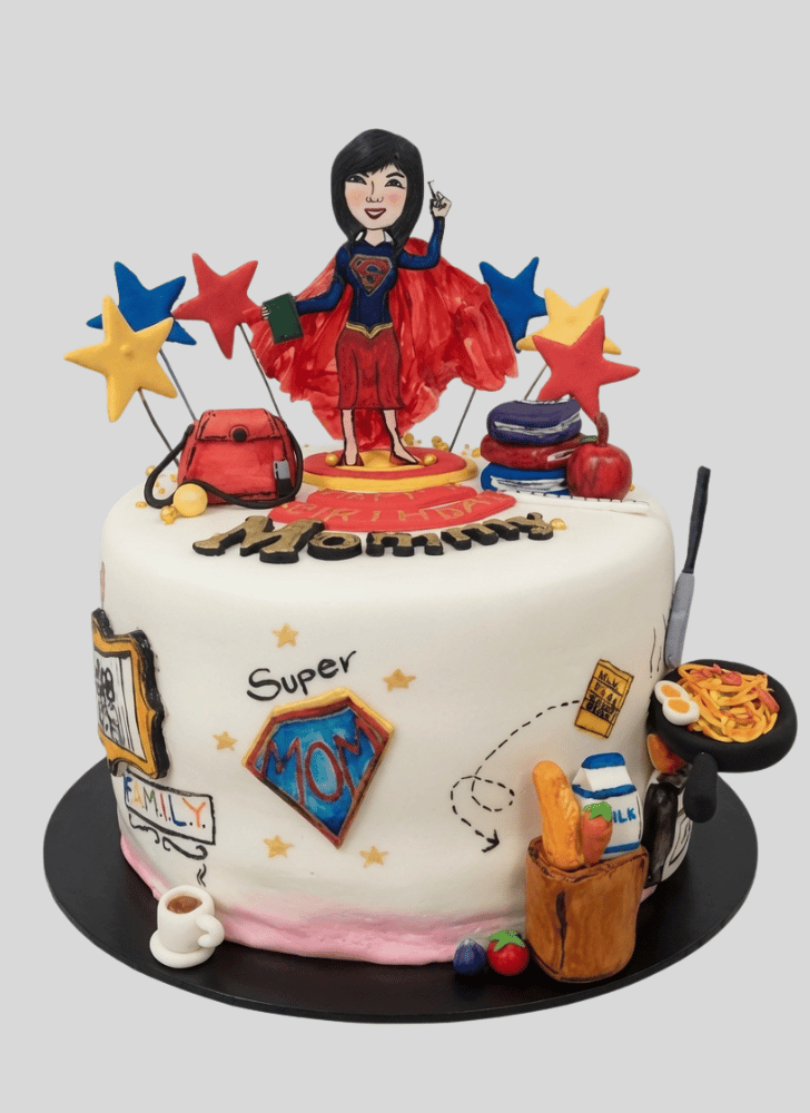 Magnetic Supermom Cake