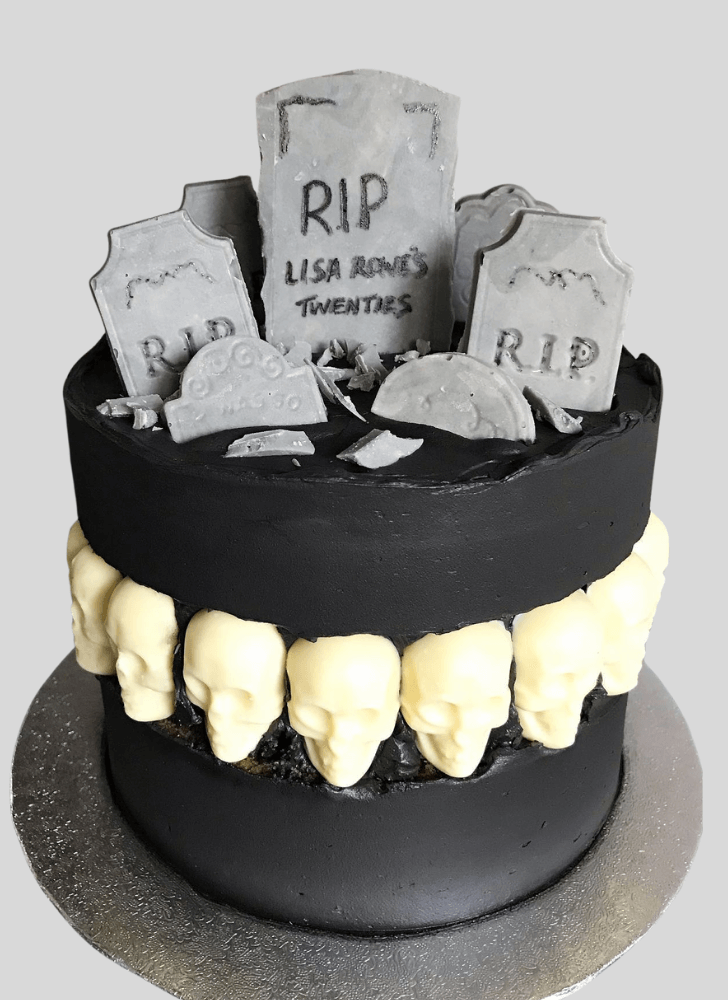 Alluring Tombstone Cake