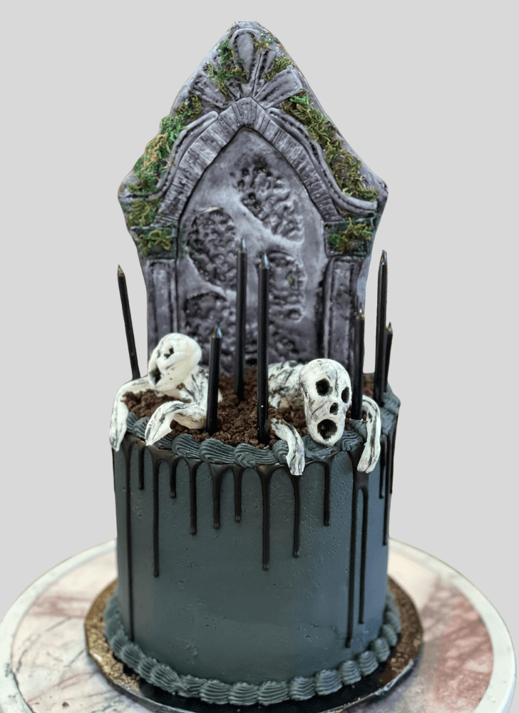 Captivating Tombstone Cake