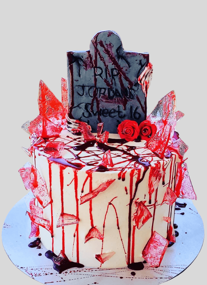 Charming Tombstone Cake