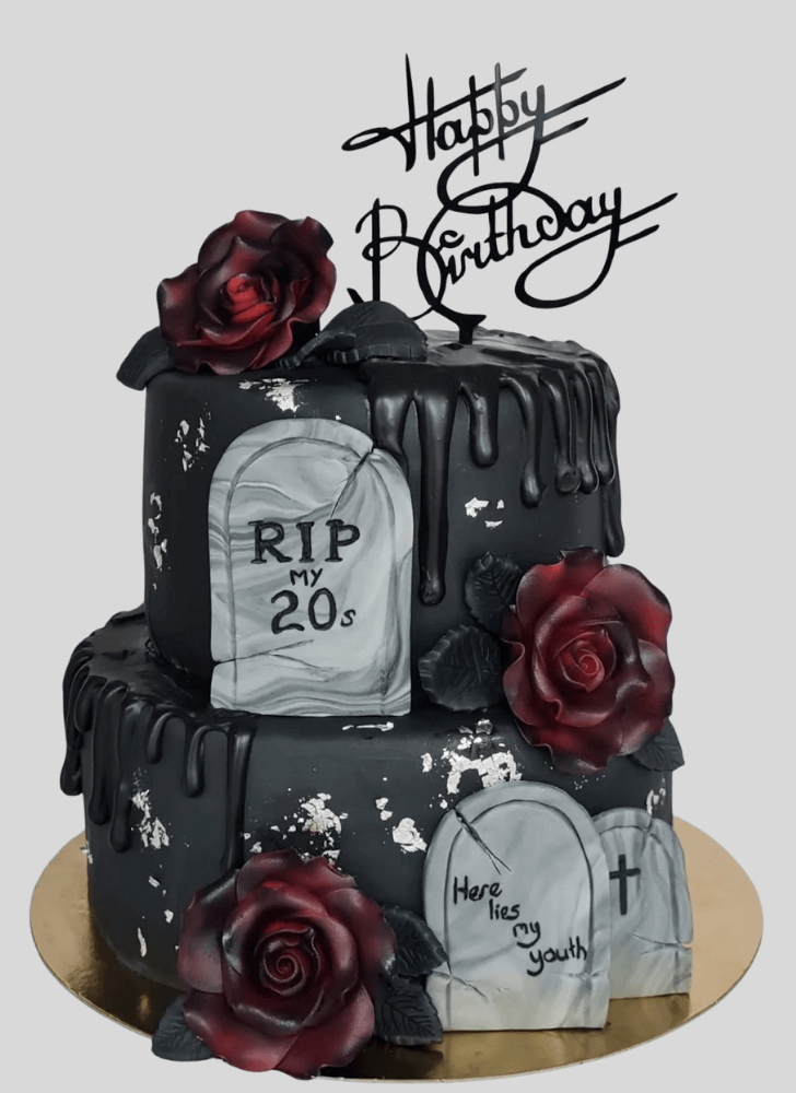 Handsome Tombstone Cake