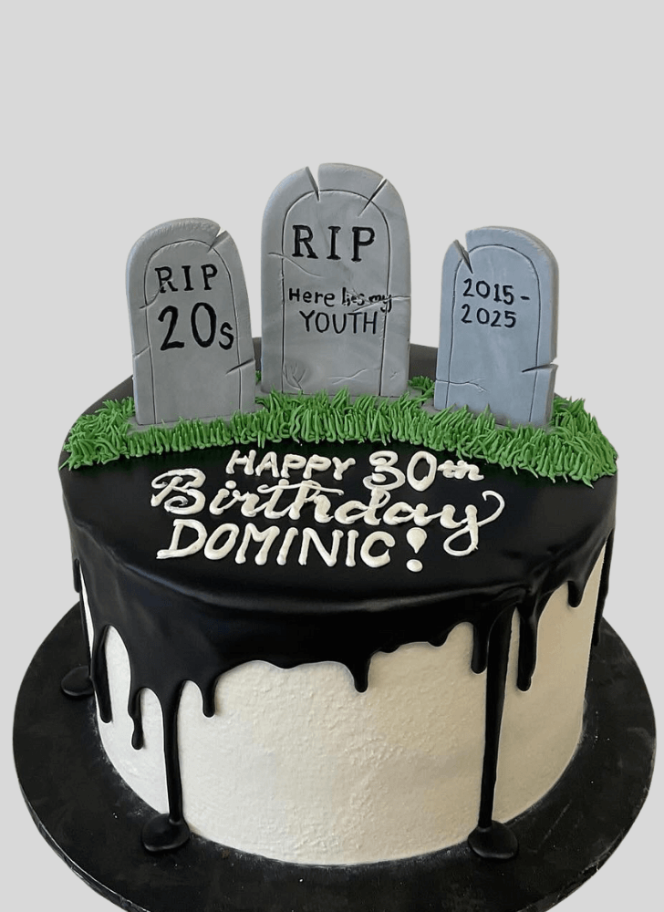 Inviting Tombstone Cake
