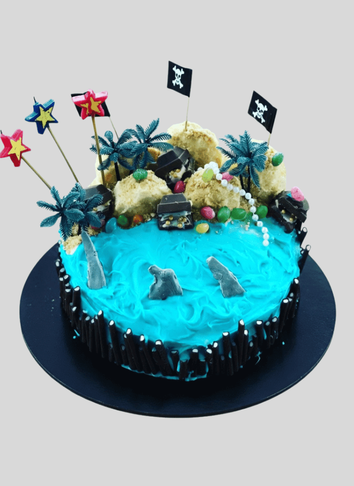 Fascinating Treasure Island Cake