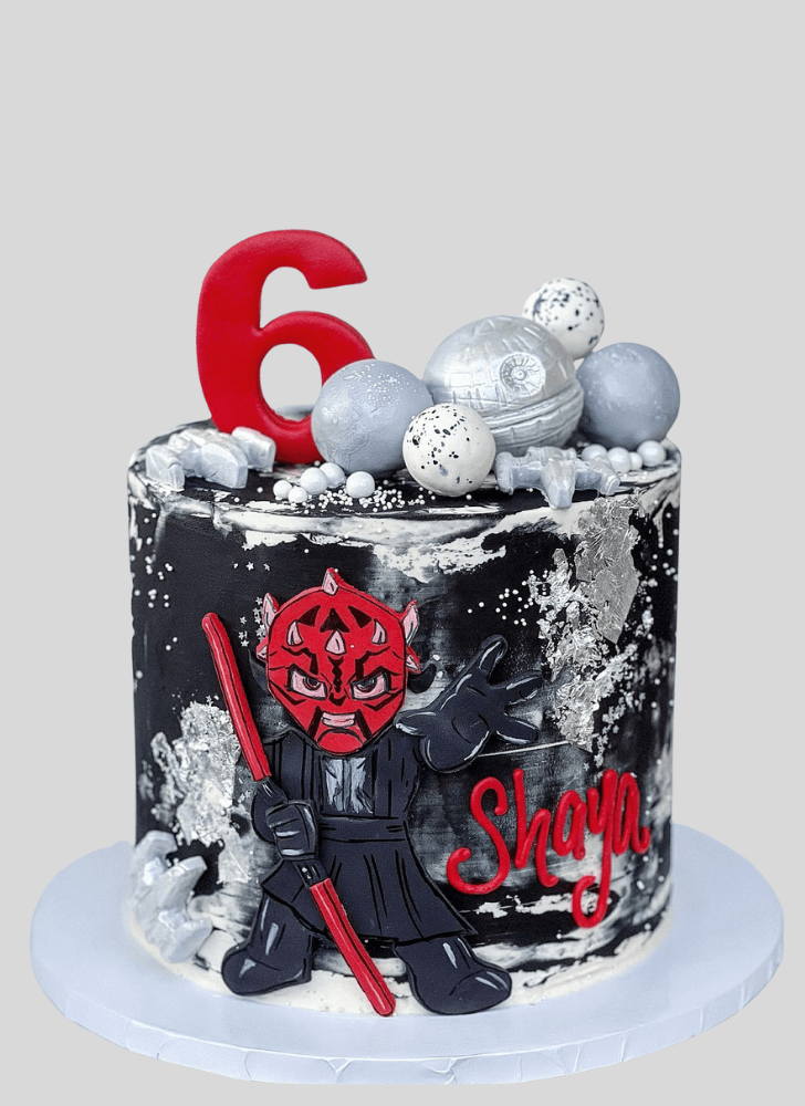 Appealing Darth Maul Cake