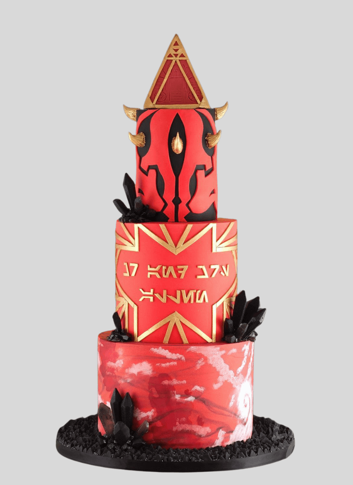 Charming Darth Maul Cake