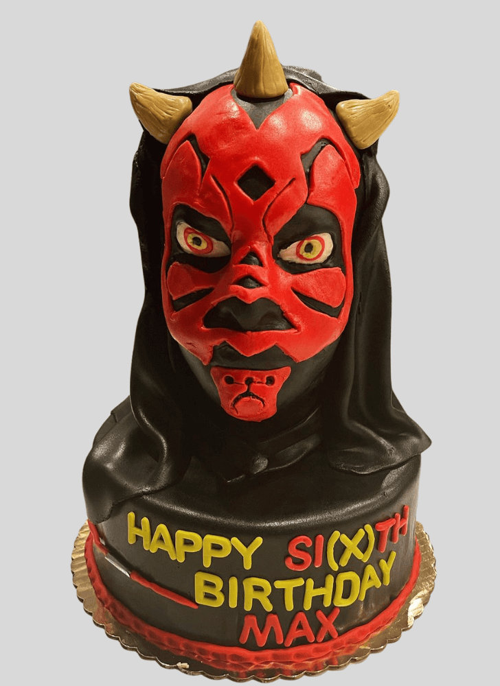 Classy Darth Maul Cake