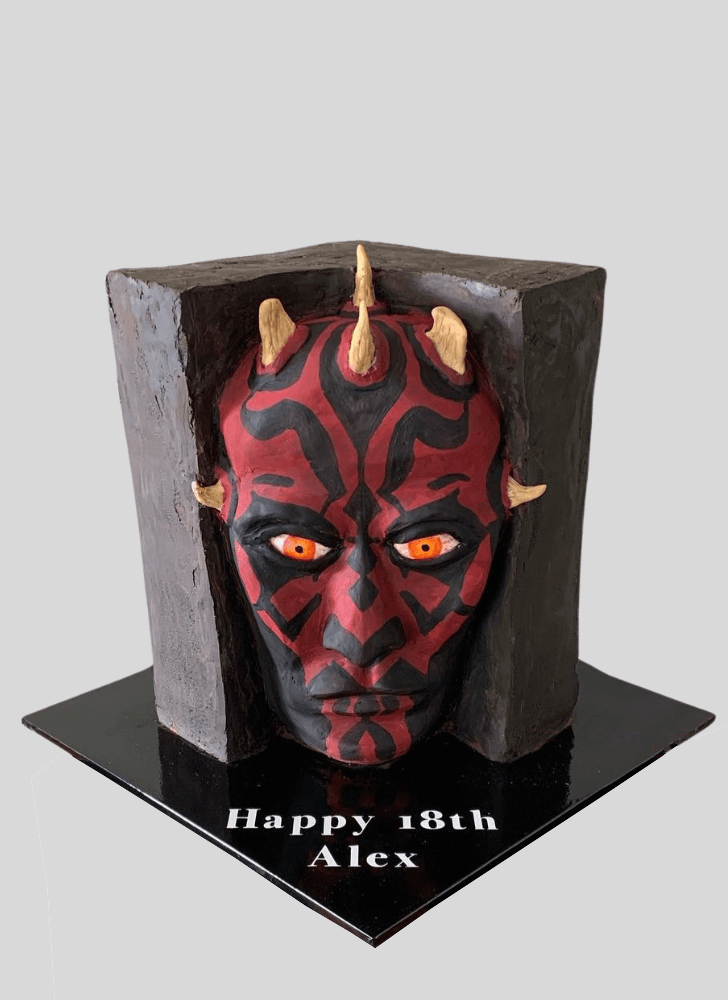 Delicate Darth Maul Cake