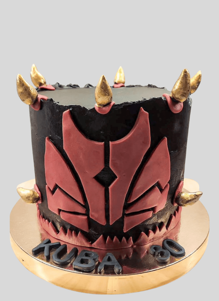 Elegant Darth Maul Cake