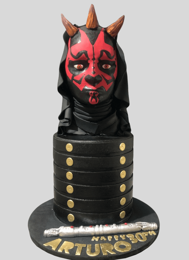 Magnetic Darth Maul Cake