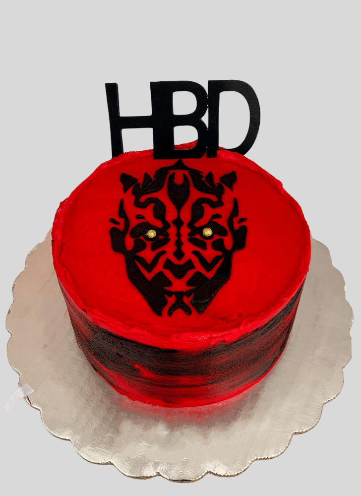 Mesmeric Darth Maul Cake