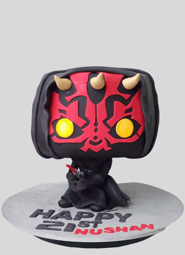 Resplendent Darth Maul Cake