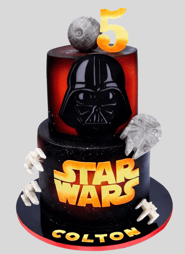 Mesmeric Darth Vader Cake