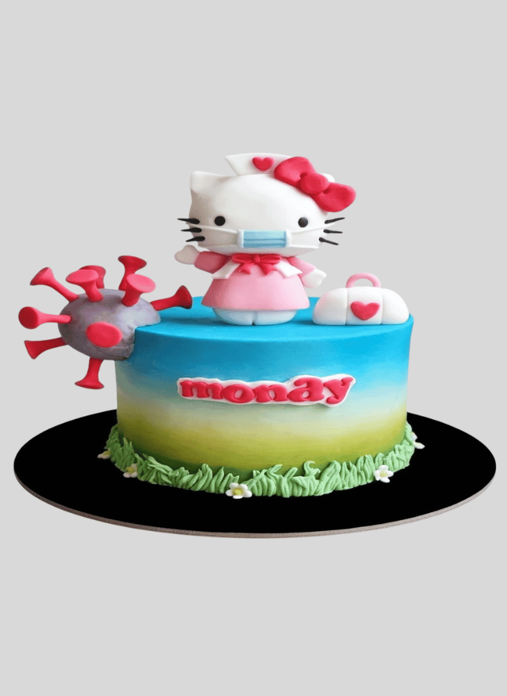 Angelic Hello Kitty Cake