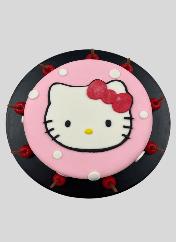 Beauteous Hello Kitty Cake
