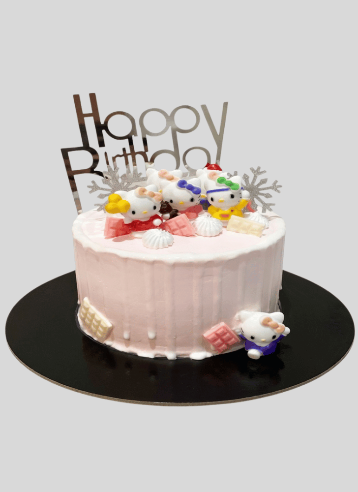 Delicate Hello Kitty Cake
