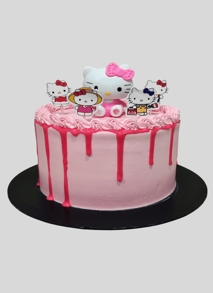 Pleasing Hello Kitty Cake