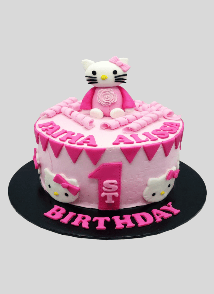 Refined Hello Kitty Cake