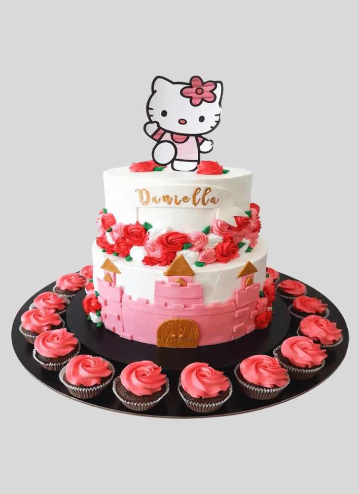 Resplendent Hello Kitty Cake