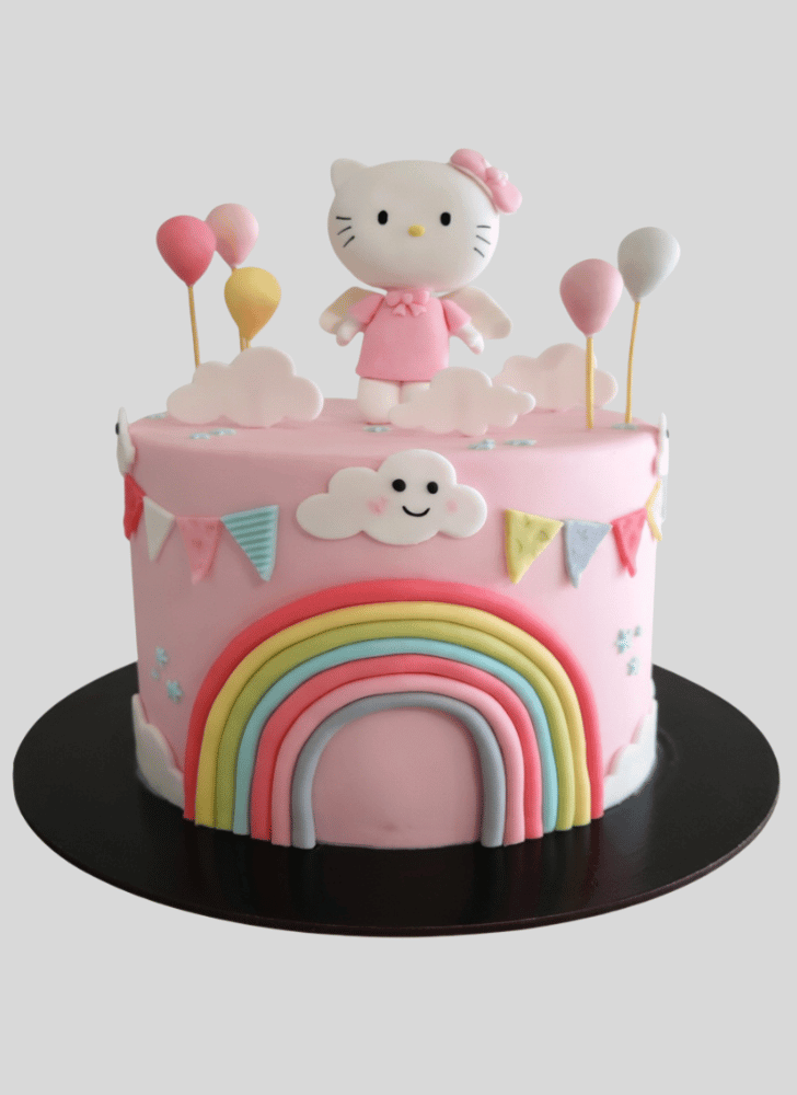 Shapely Hello Kitty Cake